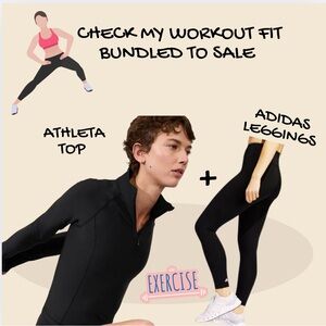 Adidas (M) and Athleta (S) Workout Set